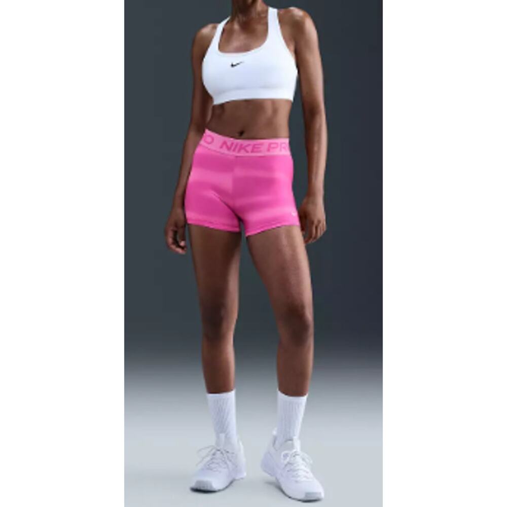 Nike Women's Pro 3" Striped Shorts Size XS